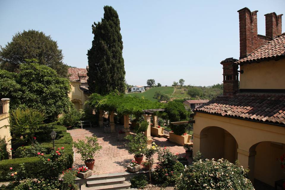 Il giardino all'italiana con piante secolari