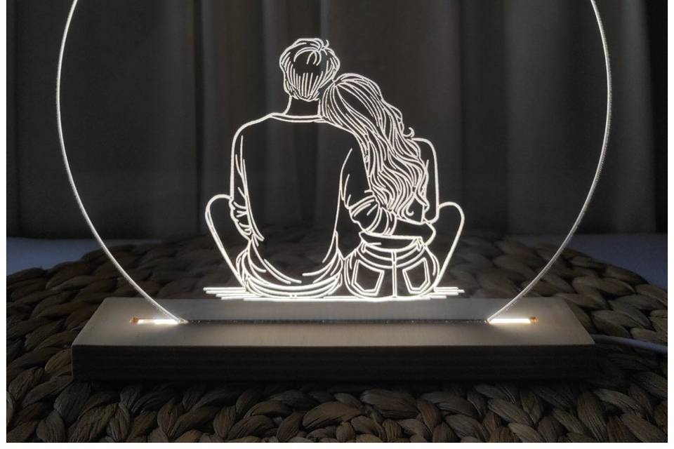 Lampada led sposi
