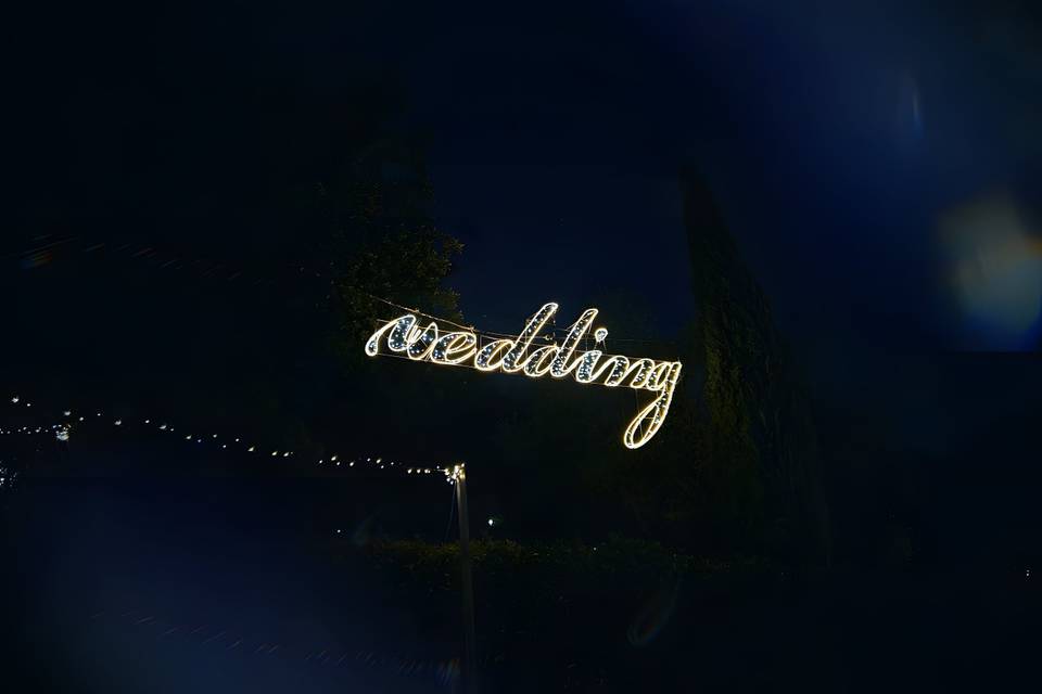 Scritta led personalizzata