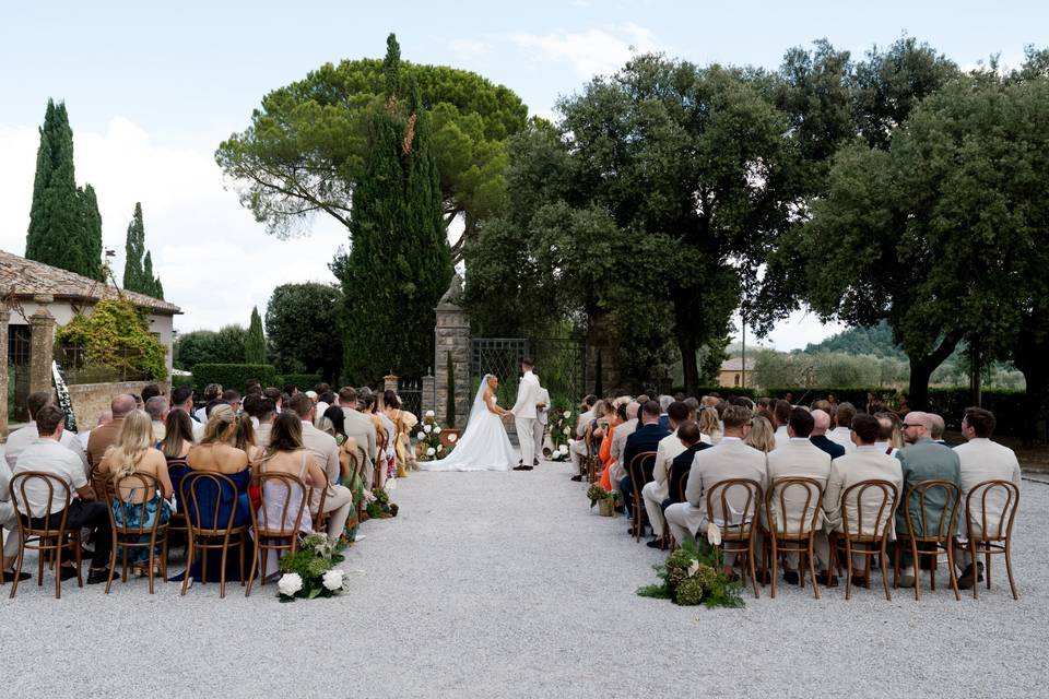 Ceremony at the palazzo
