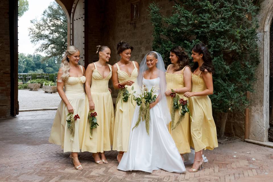 Bride & bridesmaids