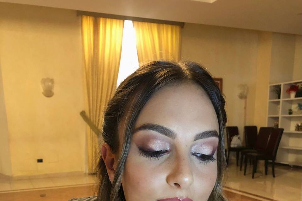 Pink eyeshadow