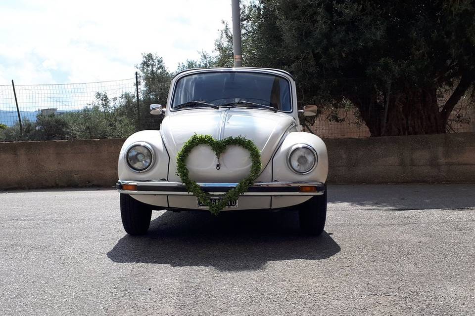 Maggiolino cabriolet bianco