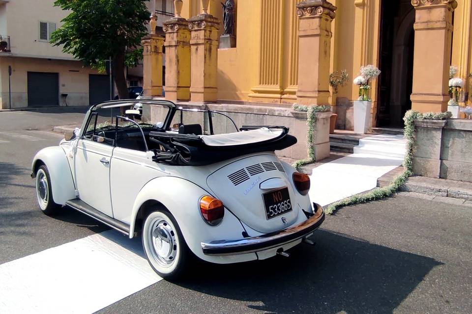 Maggiolino cabriolet bianco