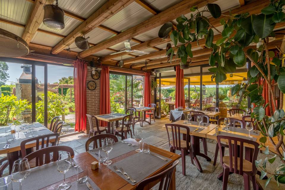 Veranda con piante