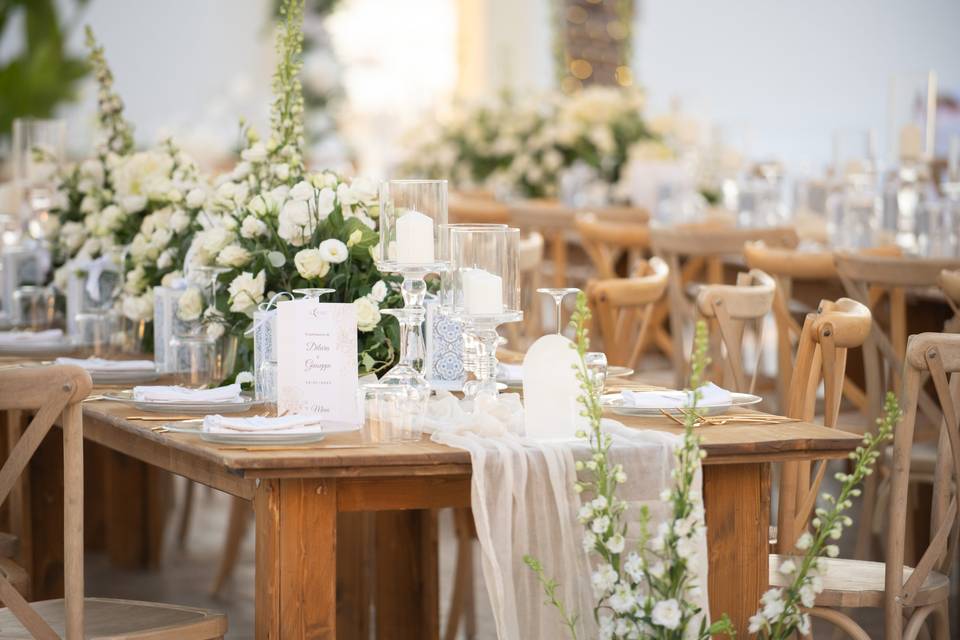 Luxury Wedding Dinner Setup It