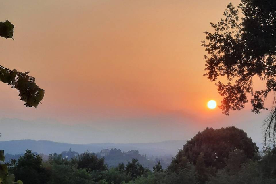 Tramonto nel parco