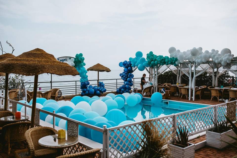 Allestimenti in piscina