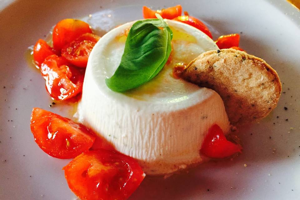 Panna cotta al basilico