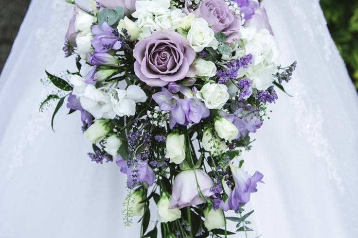 Bouquet sposa lilla