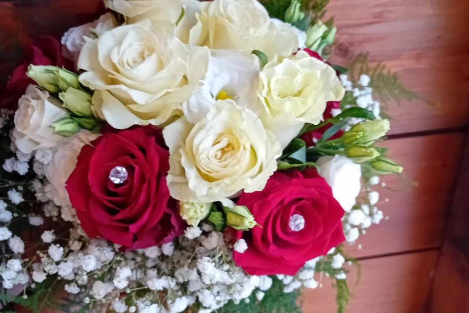 Bouquetbianco e rosso