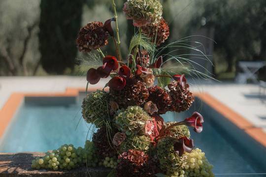 Tuscany altar florals