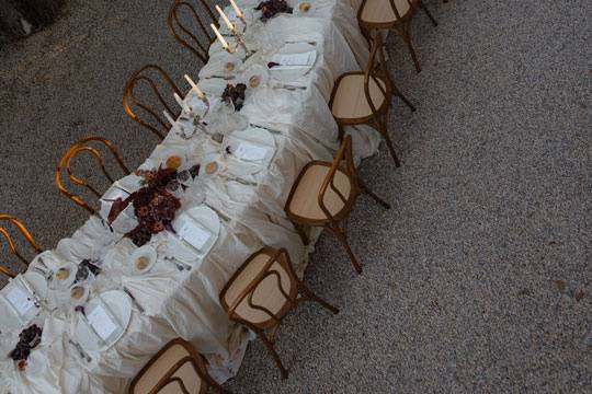 Tuscany wedding dinner