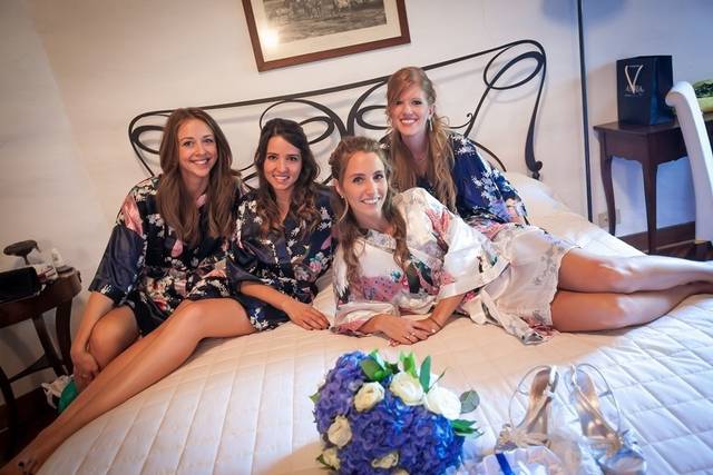 Bride and friends