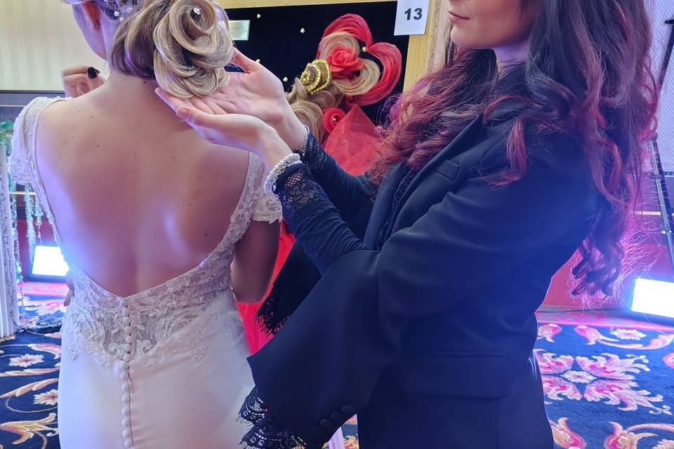 Chignon rosa