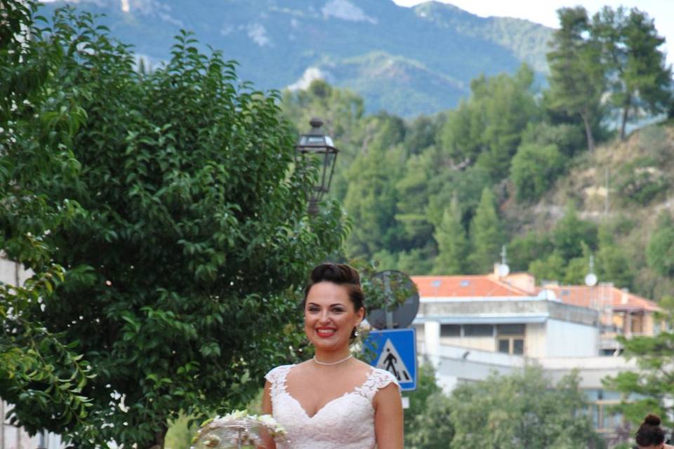 Sposa colore cipria