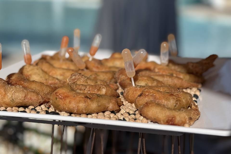 Tempura di gamberi
