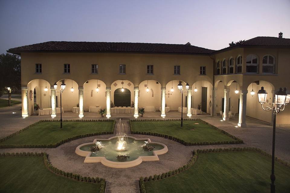 La fontana e la villa