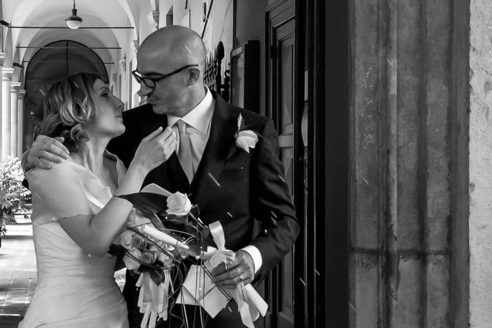 Matrimonio-sposi-bianco e nero