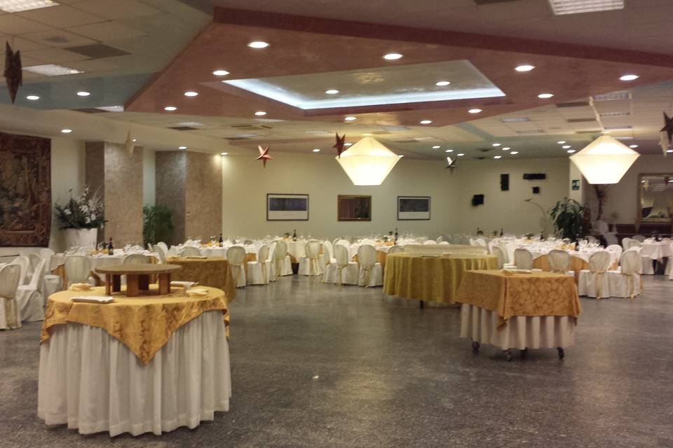 Sala arazzo per matrimonio