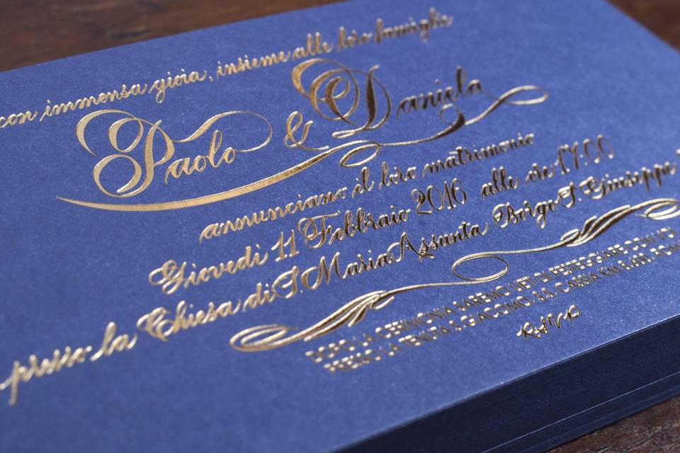 Amalfi navy invitation