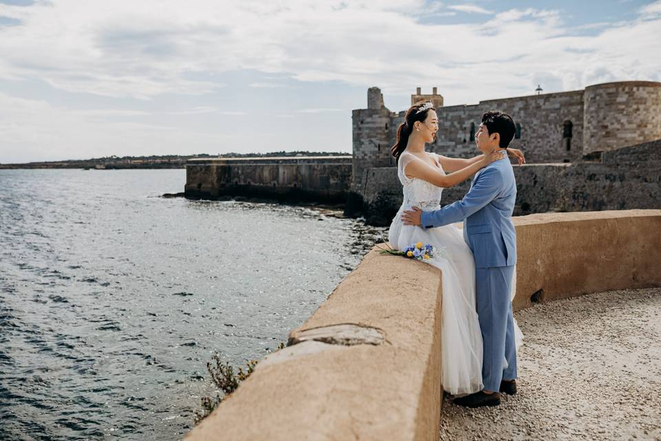 Maniace Castle and Sea view