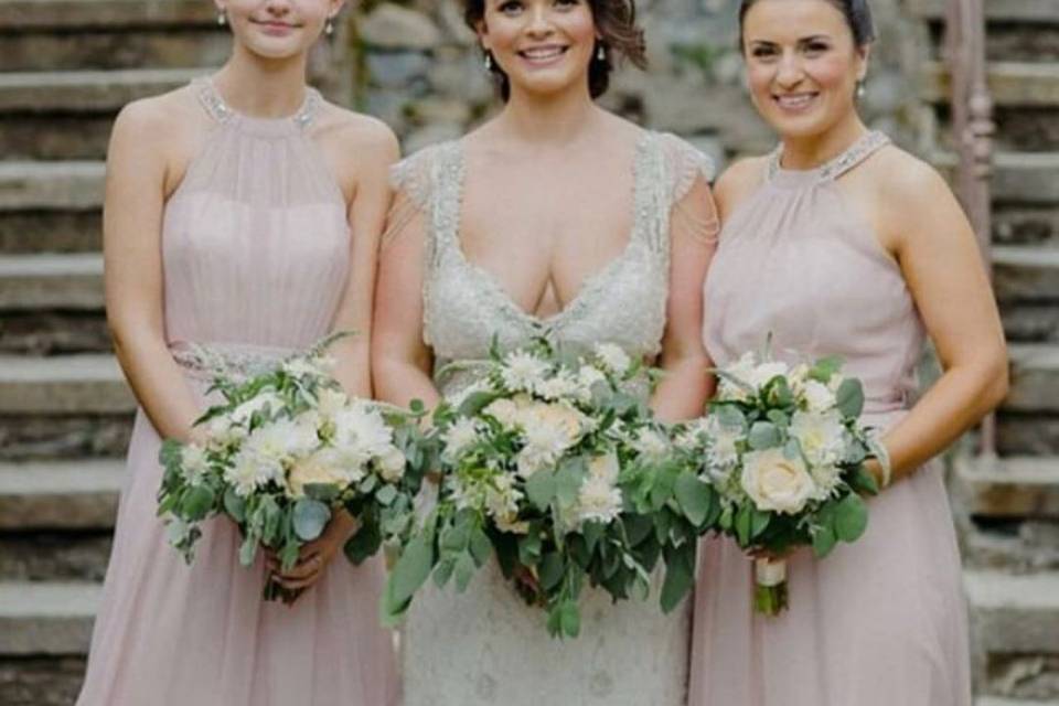 Bride and Bridesmaids