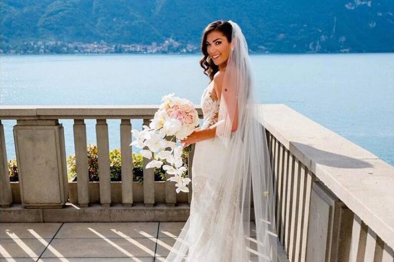 American Bride at Villa Lario