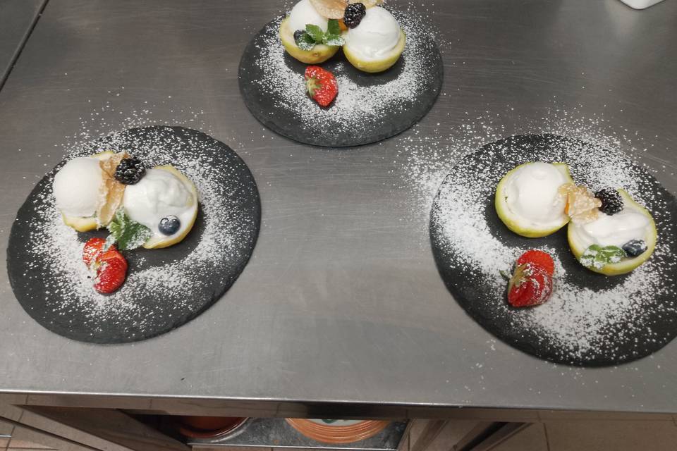 Sorbetto nel limone