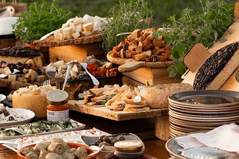Tuscan style buffet antipasti