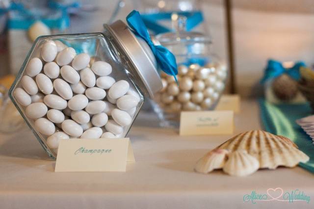 Dettaglio Sweet Table Tema Mar