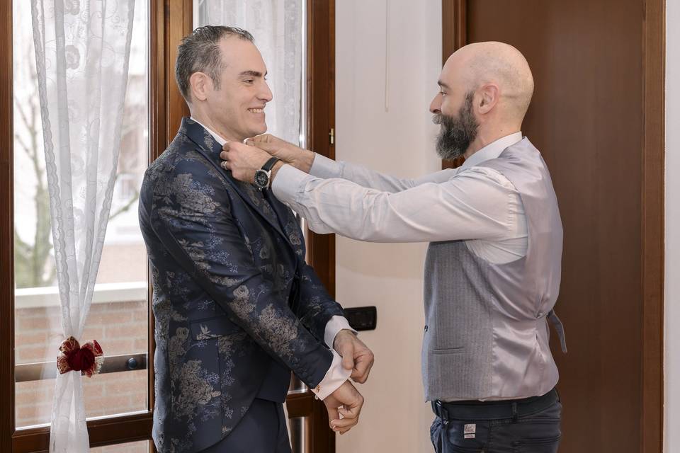 Preparazione sposo
