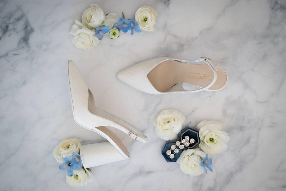 Slingback glitter