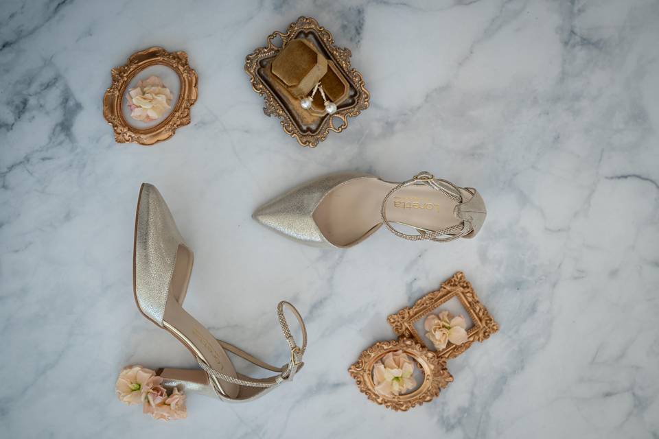 Slingback gold