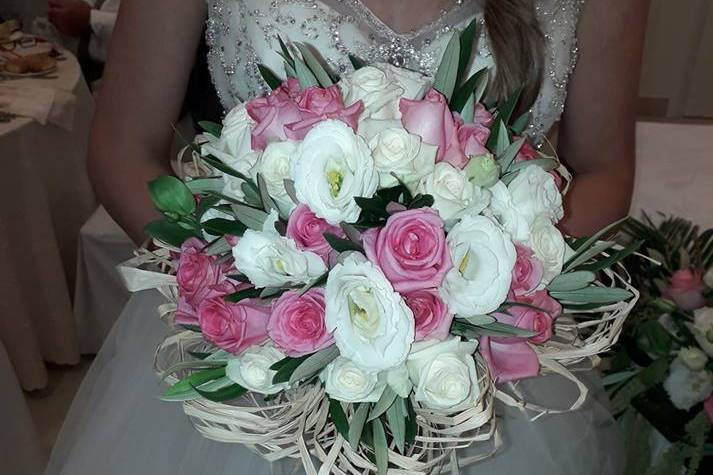 Bouquet sposa tema olivo