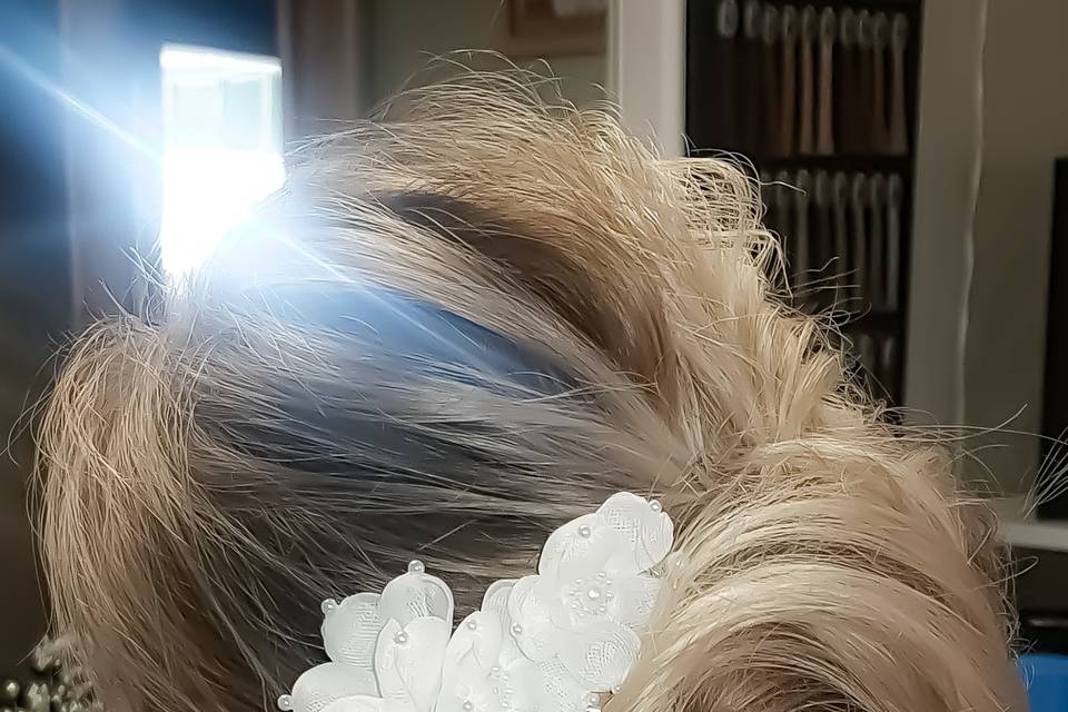 Trial bridal hairstyle