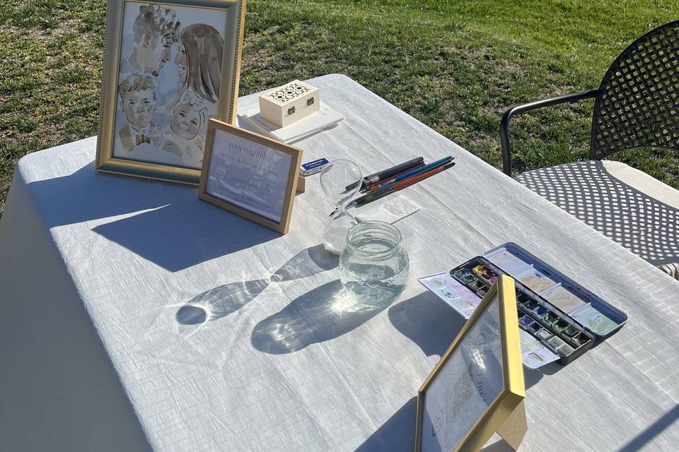 Live portrait stationery
