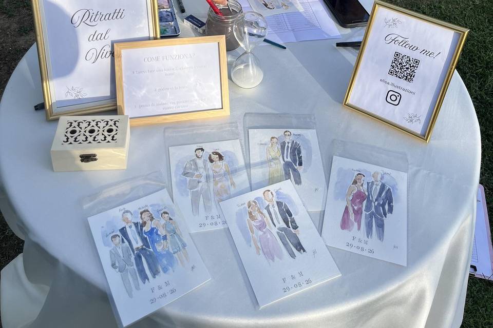 Live portrait stationery