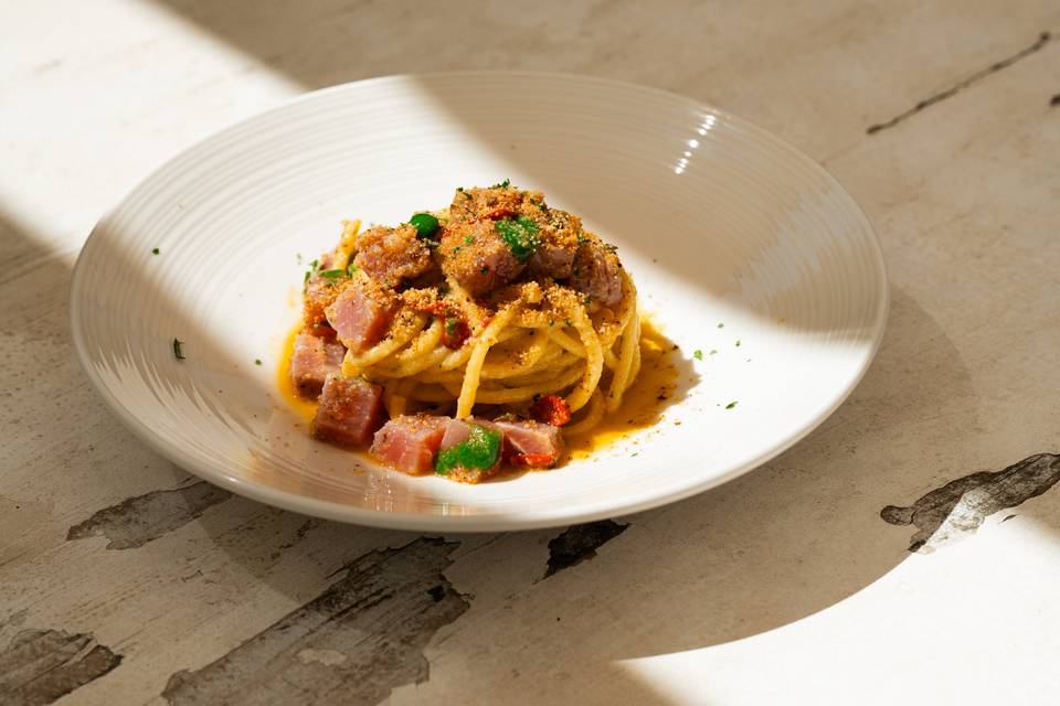 Aglio olio peperoncino e tonno