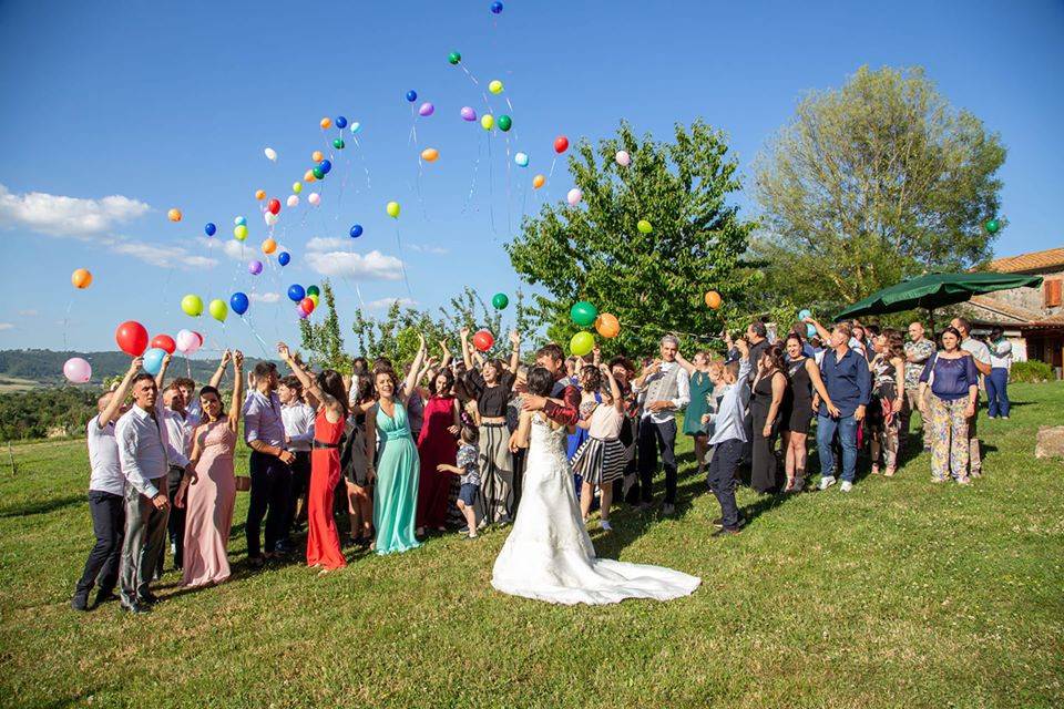 Il lancio dei palloncini