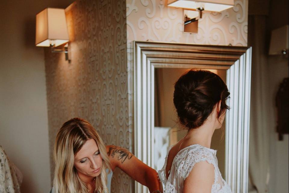 Preparazione sposa