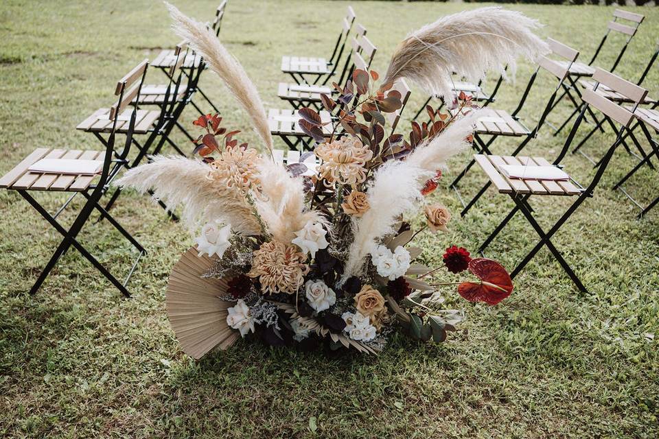 Pampas flowers