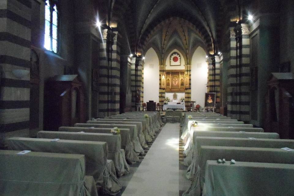 Coperture con cordoncino al Santuario Castel Sant'Elia