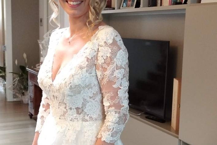 Semi raccolto sposa