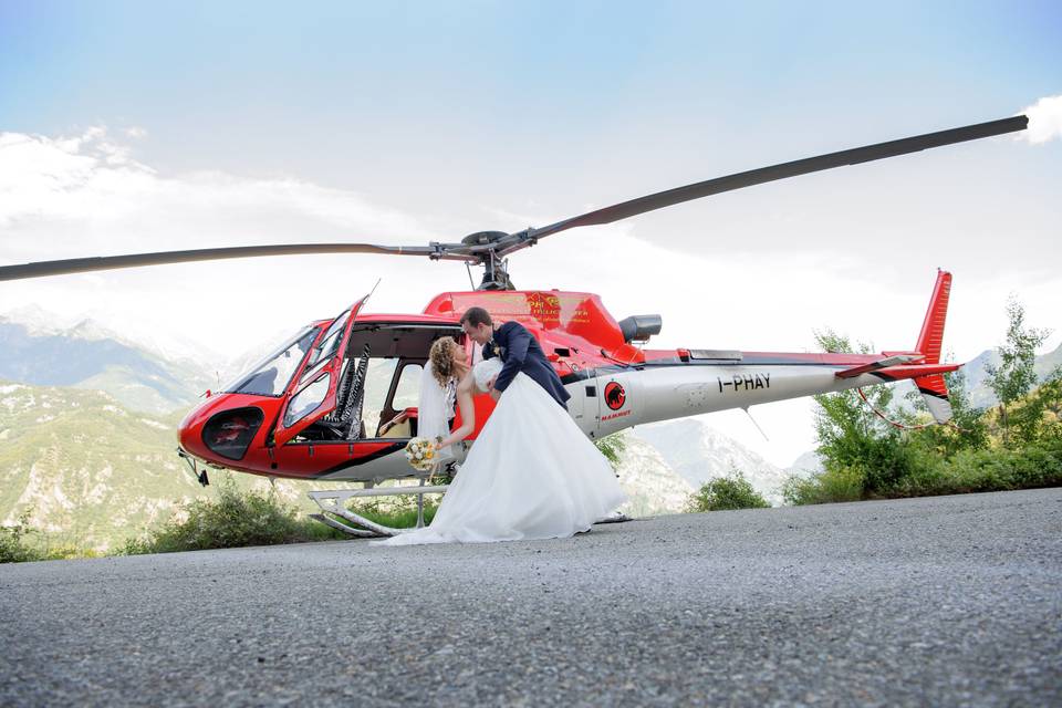 Matrimonio in elicottero