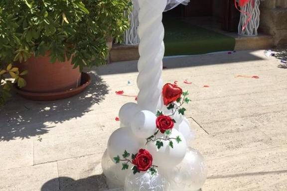 Palloncini per matrimonio