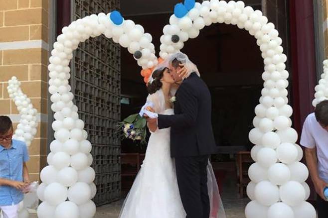 Palloncini per matrimonio