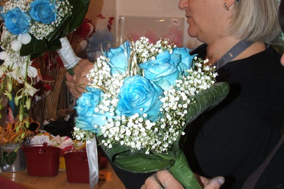 Bouquet in azzurro