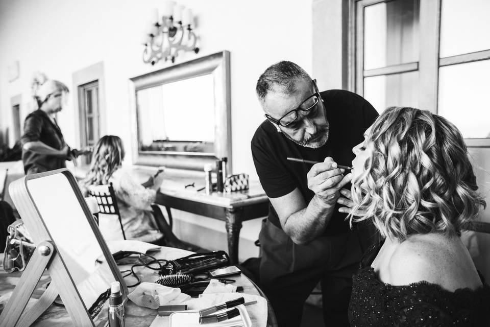 Preparazione sposa - trucco