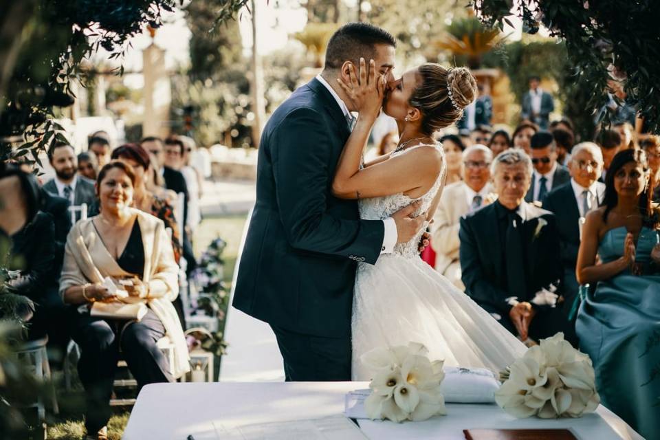 Preparazione sposa e damigelle